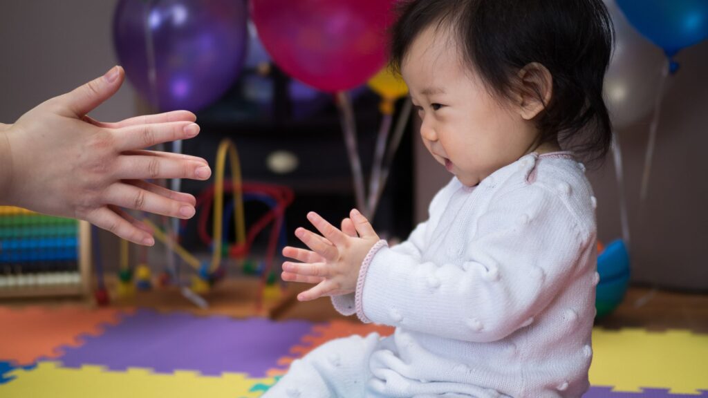 Baby clapping