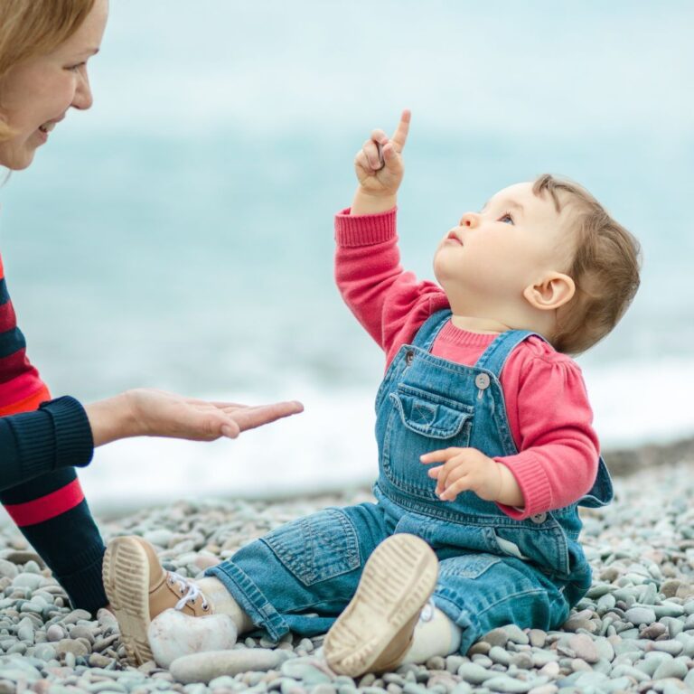 baby pointing, prelinguistic skills